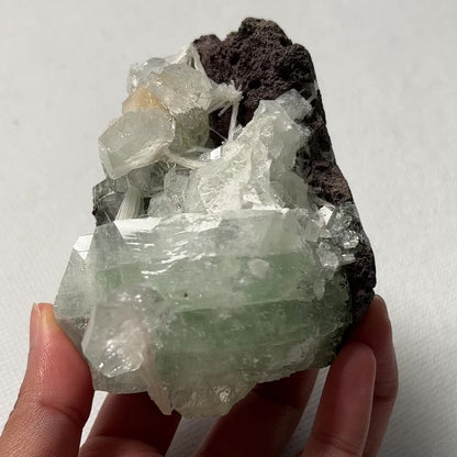 Green Apophyllite Cluster 03