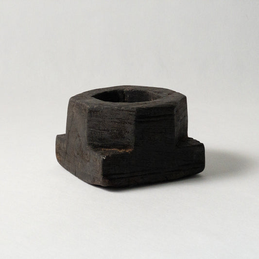 Vintage Timber Candle Holder No. 01